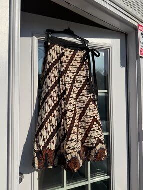 Vintage Java Wraps hand-dyed wrap skirt